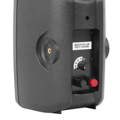 (6) Rockville WET-7020B Black 70V 5.25" Commercial Indoor/Outdoor Wall Speakers image 9