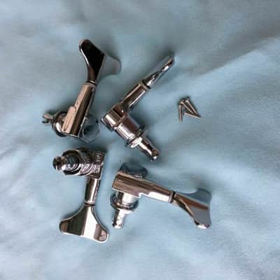 Warwick Chrome 2R+2L Bass Tuning Tuners Pegs Machine Heads image 5