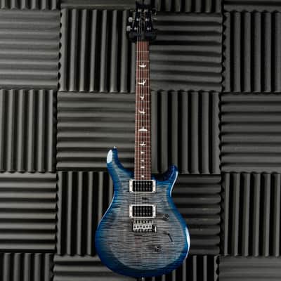 PRS S2 Custom 24 with Pattern Thin Neck Profile 2024 - Faded Gray Black Blue Burst image 2