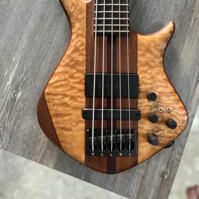 Warrior Signature 5 String Bass 2000s - Natural image 4