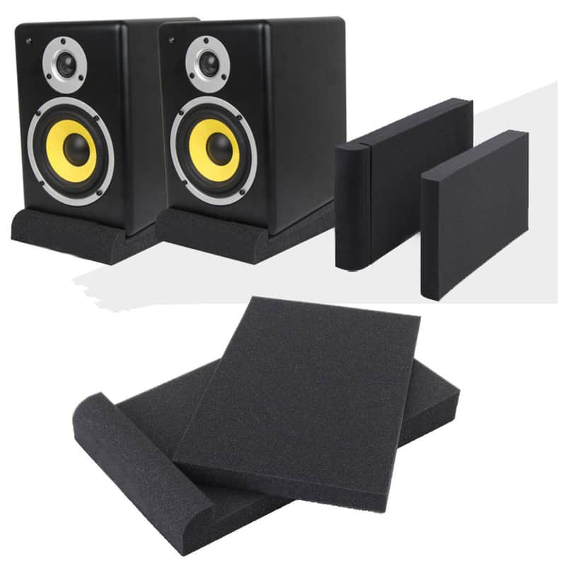 Pair of 2 High Density Dampening Acoustic Studio Monitor Isolation Pads image 1