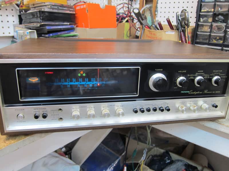 Vintage Pioneer QX-8000 2/4 Channel Analogue Receiver, Cabinet, 1970s, Ex Sound, Nice Tuner, Phono, image 1