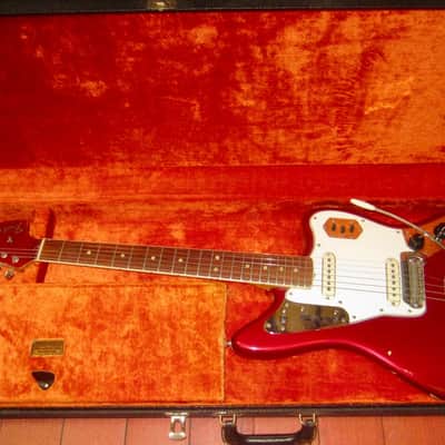 1966 Fender Jaguar Candy Apple Red w/ Matching Headstock image 16