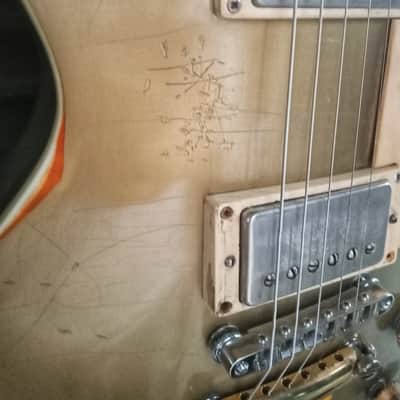 Greco 80's Gold Over Burst Screamin 82 Badge Gibson Relic Custom Shop Bumblebbe Super Real Mint Collection Era image 24