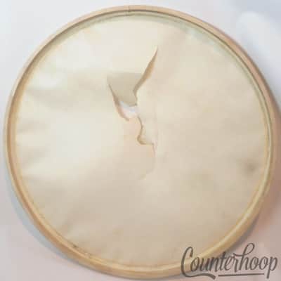 Slingerland 5x 22"Calf Skin Bass Drum Heads Calfskin Batter/Resonant Vintage 50s image 6