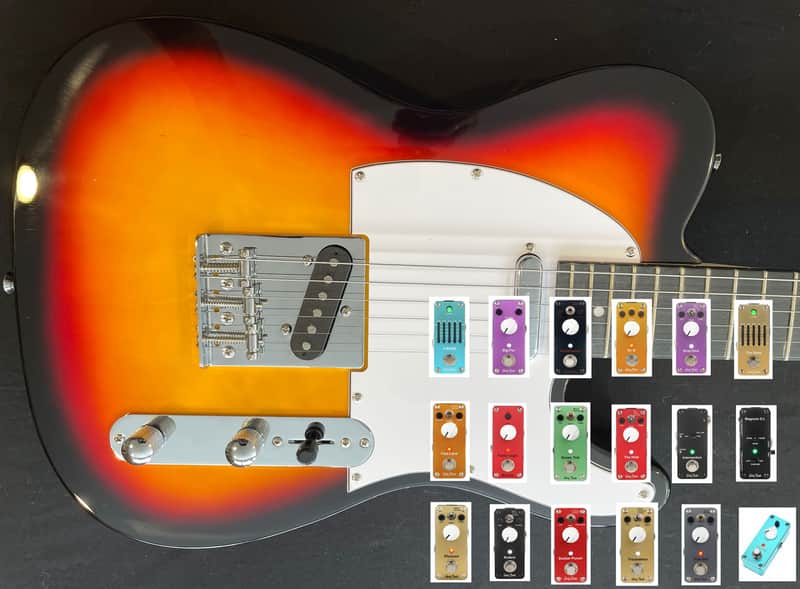Harley Benton TE-20 SB - WITH YOUR CHOICE OF TWO HB PEDALS image 1