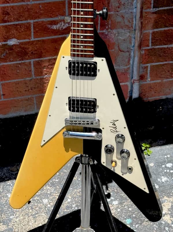 Gibson Flying V Rudy Schenker Signature 1993 - a Black & White delight signed by Rudy 1 of 103 ever ! image 1