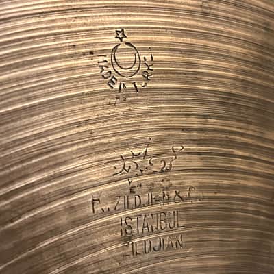 Vintage K. Zildjian Istanbul 1960's Made in Turkey jazz hi hat cymbal pair image 3