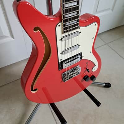 D'Angelico Premier Bedford SSH Fiesta Red image 2