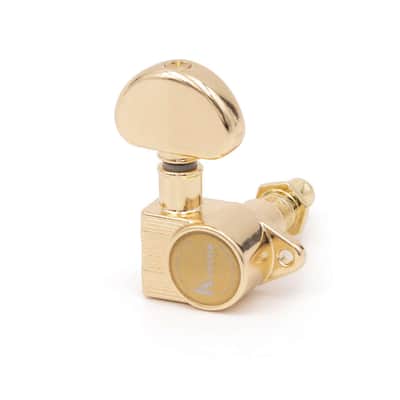 Kluson 3x3 Revolution E-Mount 90deg 20:1 ratio Tuners, Gold image 1