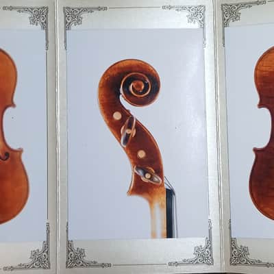 Professional Handmade 4/4 Violin – Stradivari 1714 “Soil” Model – Master European Luthier – Antiqued Finish – Certificate & Video Included image 7