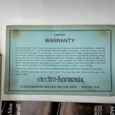 Vintage 1977 Electro-Harmonix Soul Preacher Compressor Metal Complete In Original Box image 9