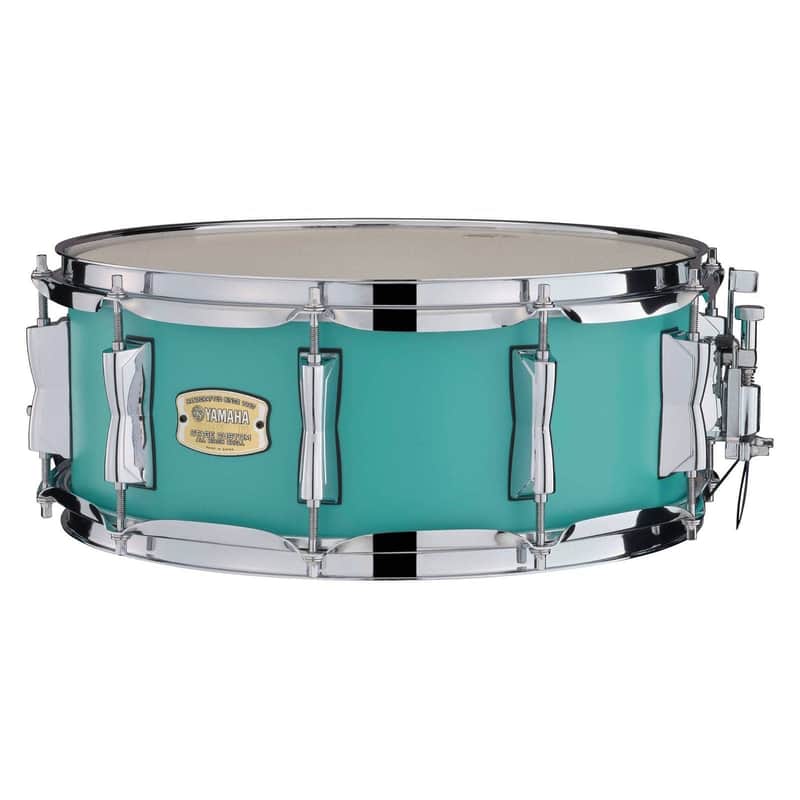 Yamaha Stage Custom Birch Snare Drum 14x5.5 Matte Surf Green image 1