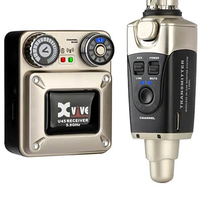 Xvive U45 In-Ear Monitor Wireless System Black Silver image 1