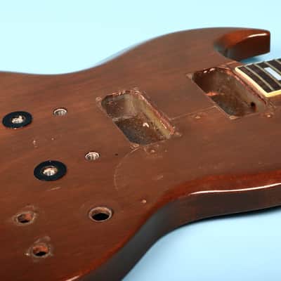 1972 Gibson SG Standard Body & Neck Husk Walnut Brown Vintage Small Pickguard image 11