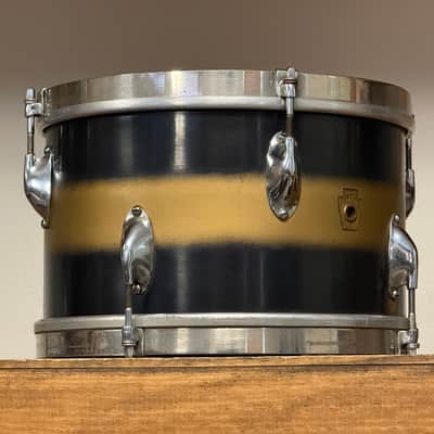 1940's WFL 11" Black & Gold Zephyr Lug Tom 7"x11" image 7