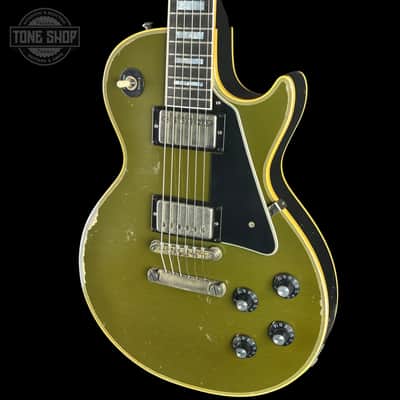 Gibson Custom Limited 68 Les Paul Custom Olive Drab Top Ebony Back Heavy Aged 604538 image 5