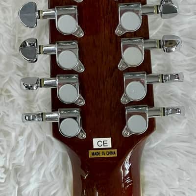Washburn D10S12 12-String Acoustic Guitar w/ Fender Hardshell Case – Very Nice image 8