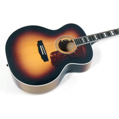 Guild F-55E Maple Jumbo Acoustic-Electric Guitar Regular Antique Burst image 3