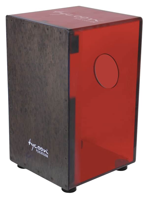 Tycoon TKXCR-29 29 Series Acrylic Cajon w/ Black Makah Burl Front Plate image 1