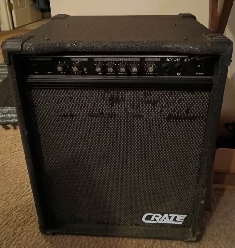 Crate BX-50 50-Watt 1x12" Bass Combo 1990s - Black image 1