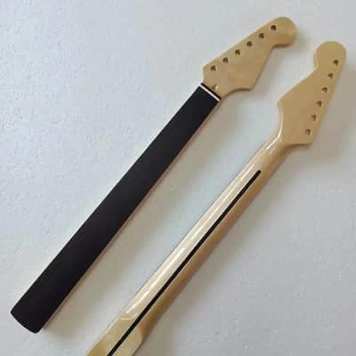 Fretless Strat Style Maple Wood Guitar Neck, Rosewood Fretboard image 2