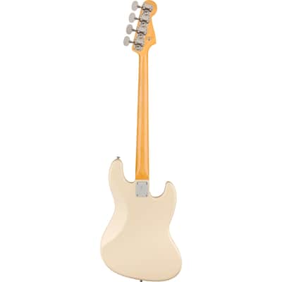 Fender American Vintage II 1966 Jazz Bass Lefthand RW Olympic White - Lefthand Electric Bass image 5