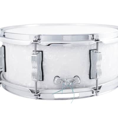 Ludwig *Pre-Order* Legacy Mahogany Jazz Fest 5.5x14" White Marine Pearl Snare Drum | Made in the USA | NEW | Special Order | Authorized Dealer image 3