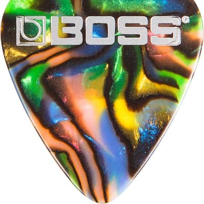 Boss Celluloid Guitar Picks Abalone - 72 Pack - Thin image 1