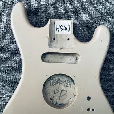 White Mini Basswood Guitar Body image 7