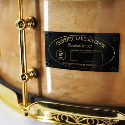 Craviotto #97 Solid Shell "Timeless Timber" Snare Drum with SKB Case - 5.5" x 14" Birdseye Maple image 5