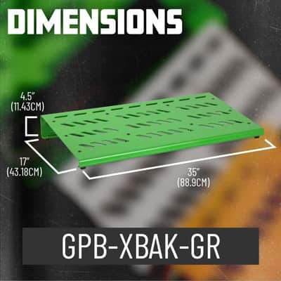 Gator Electric Guitar Multi Effects Pedalboard Pedal Board - Green image 12
