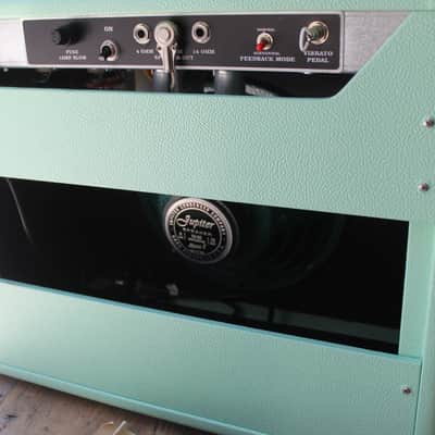 INCREDEBLE!!!!GVT Vibro Tone JR Handwired NOS Guitar amplifier blackface 1964 / Surf Green Vibro champ AA764 image 17