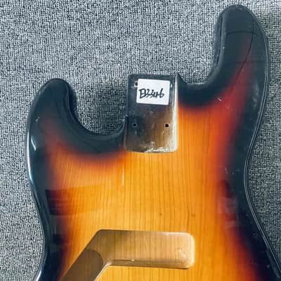 Tobacco Burst Left Hand Jazz Bass Style Basswood Body image 3