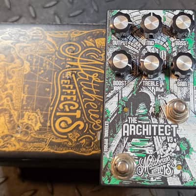Matthews Effects The Architect Foundational Overdrive/Boost V3 2019 - Green Graphic image 2