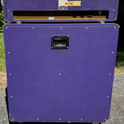 1994 Marshall Limited Edition 1959-LTD Purple 100 Watt All Tube Half Stack #23/30 1960AV 4X12 image 3