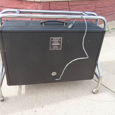 VOX 1968 SUPER BERKLEY lll Model V-4083 2-10" CELESTION BLUE BULLDOG CABINET on FRAME w/WHEELS ORIGINAL CLEAN image 7