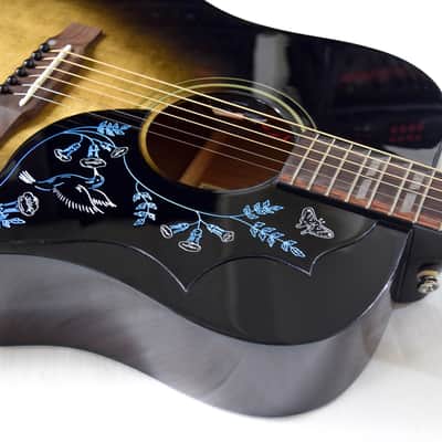 Epiphone Eric Church Signature Hummingbird Dark Studio - Cobra Burst image 5