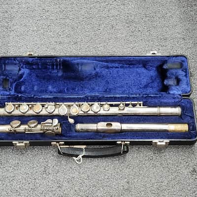 Armstrong Flute model 104 USA made with case for parts and repair image 1