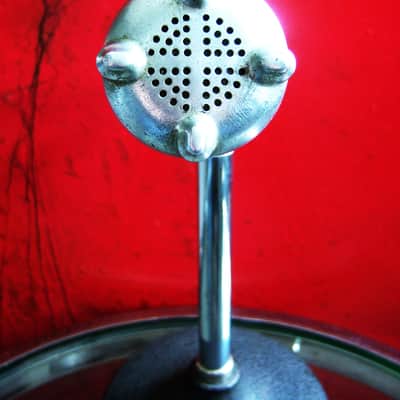 Vintage 1940's American D4T dynamic microphone harp mic Hi Z w Amphenol & Switchcraft adapters Altec Shure # 7 image 7