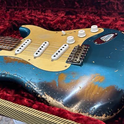 Fender Custom Shop Limited Edition ‘54 Stratocaster Super Heavy Relic - Aged Ocean Turquoise over 2-Color Sunburst /7lbs. 9.6oz #LXX0040 image 2