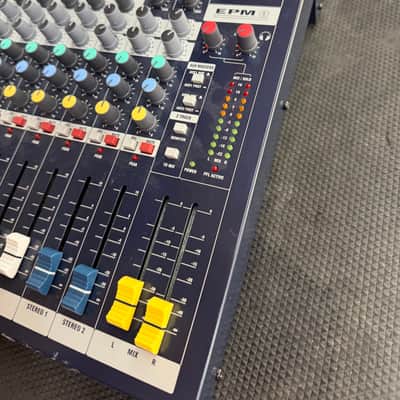 Soundcraft EPM-8 Multi-Format 8-Channel Mixer 2010s - Blue image 4