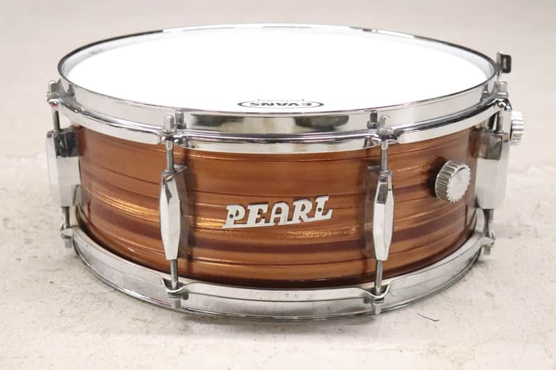 Pearl 5.5x14" 8-Lug Tiger Eye Pearl Snare Drum Vintage 1960's MIJ image 1