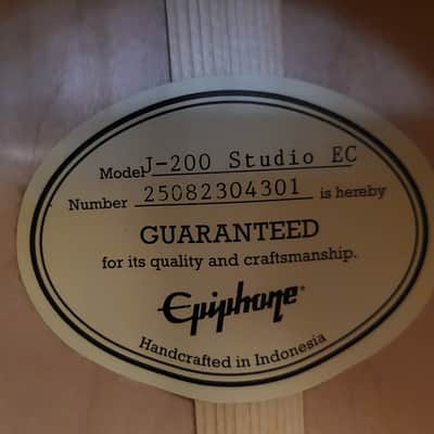 Epiphone J-200 Studio EC Acoustic Electric Guitar image 15