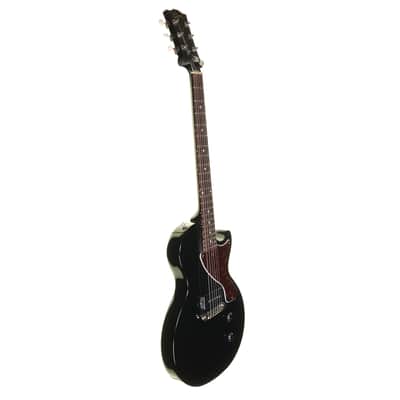 Gibson Les Paul Junior Electric Guitar, Ebony with Gig Bag, ABM Bridge Upgrade image 4
