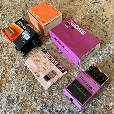 Boss BF-2 Flanger 1980-1984 (Black Label) Made In Japan | Reverb