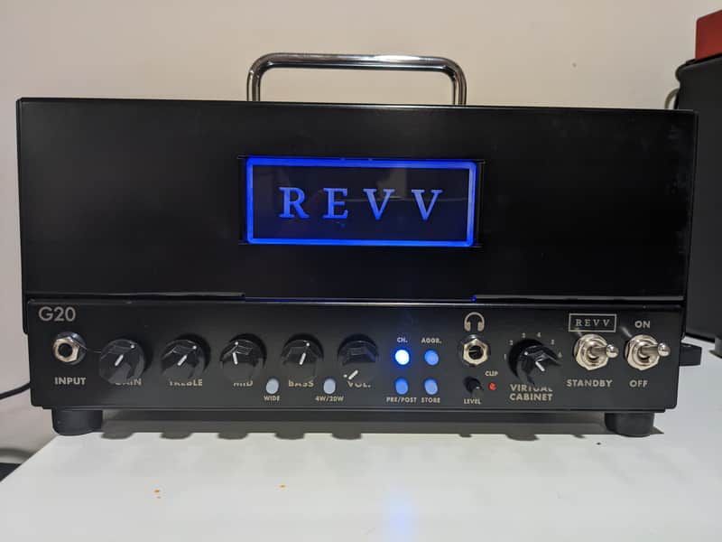 REVV G20 2-Channel 20-Watt Guitar Amp Head with Reactive Load and Virtual Cabinets 2020 - 2021 - Black image 1