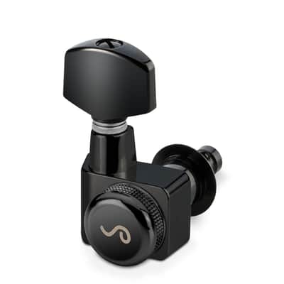 Schaller Germany F-Series 6-InLine 2-Pin Locking Tuners for Strat/Tele - BLACK image 3