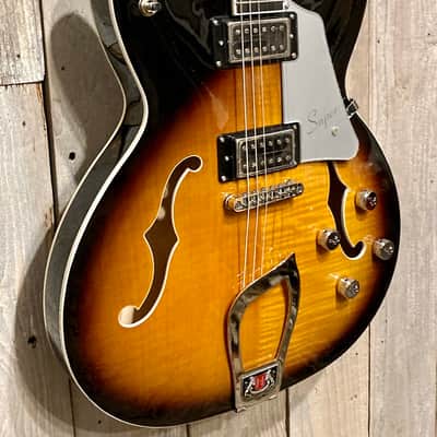 New Hagstrom SUVIK-TSB Super Viking Tobacco Sunburst, Gorgeous Guitar, Support Small Biz, Buy Here! image 3