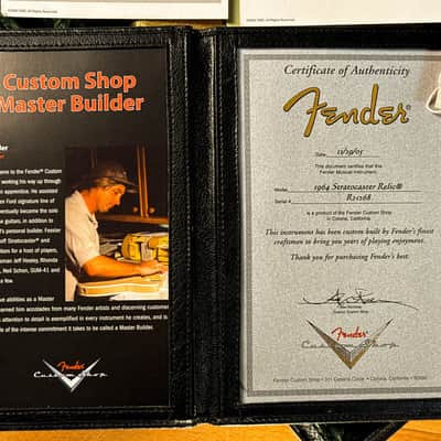 2005 Fender 64 Greg Fessler Strat Gold Sparke Masterdesign image 7